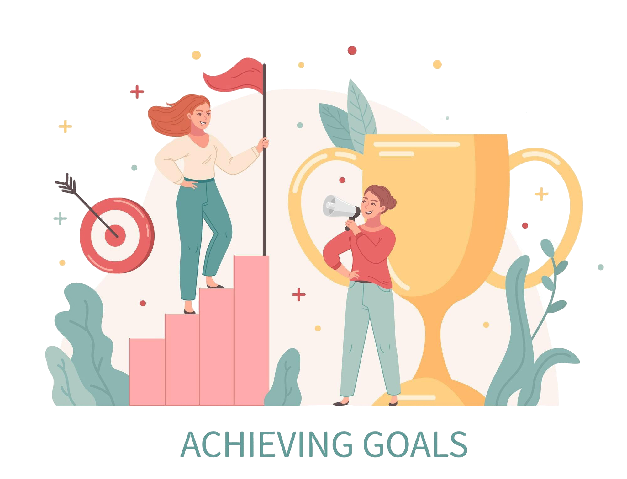 Achieving Goals Illustration Image