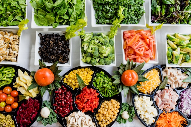 Supermarket healthy dishes