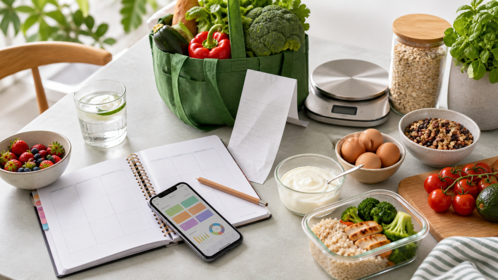 Vytal routine: planning, shopping, tracking and adjustment